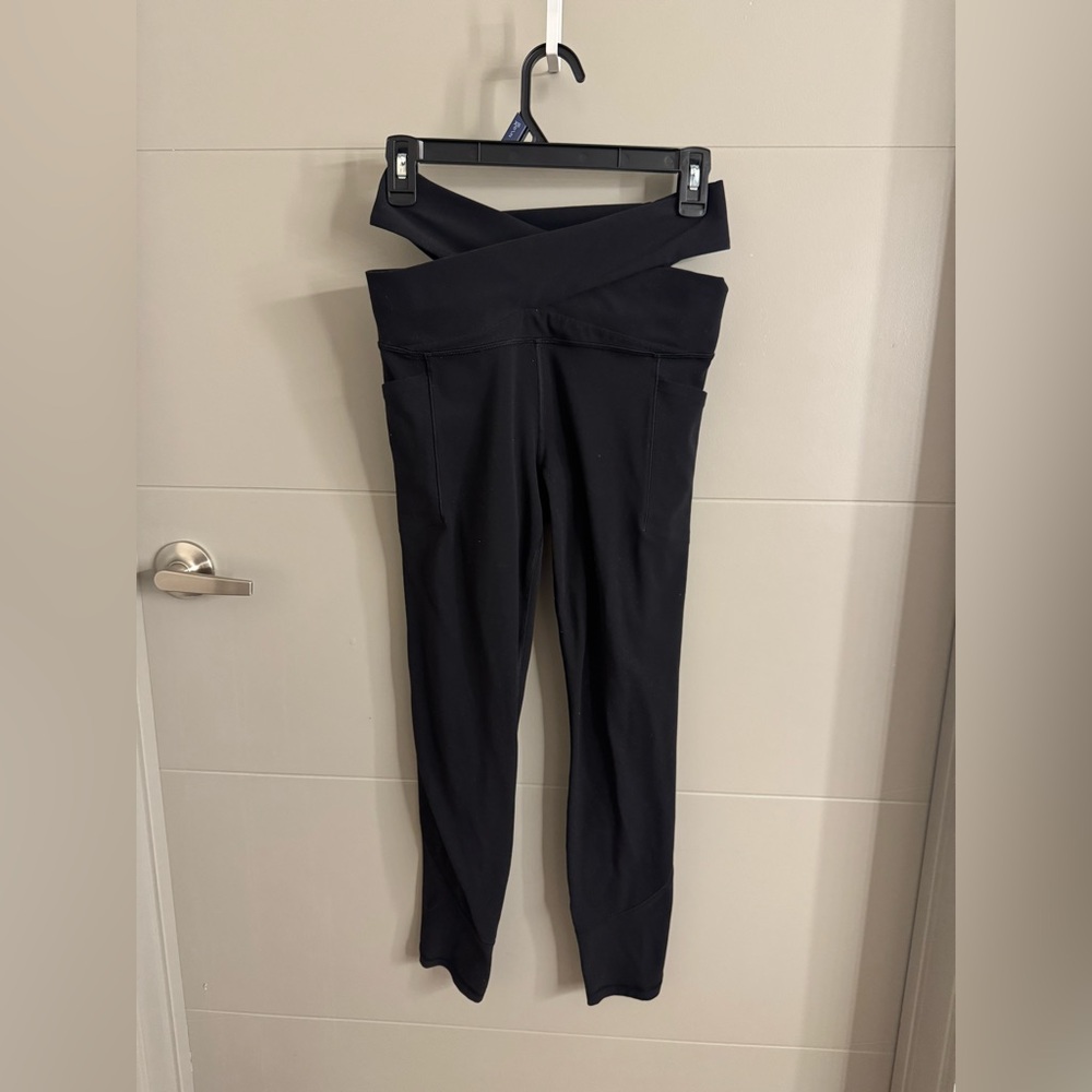 Athleta Black Crossover Leggings